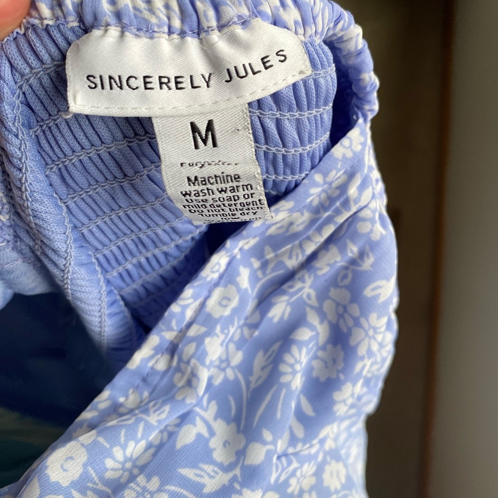 Floral Blue Dress - Picture 3 of 3